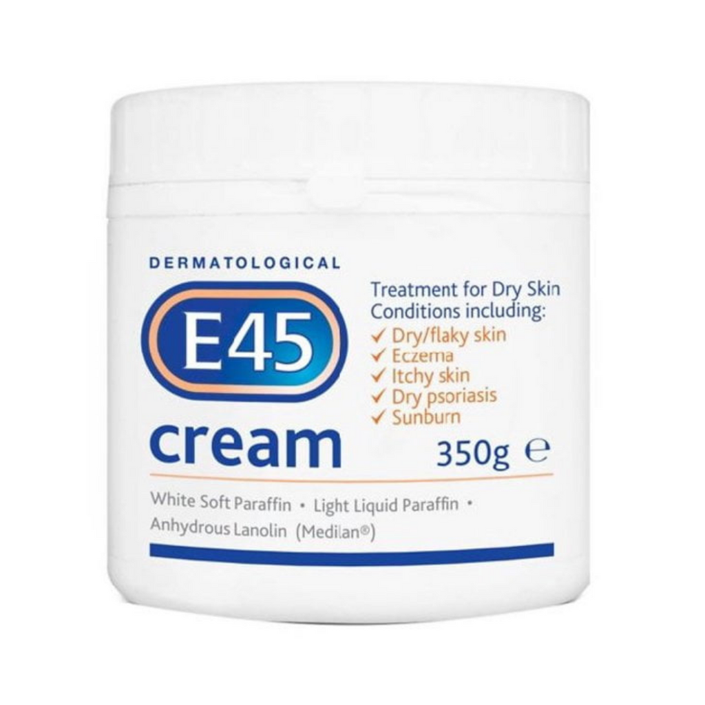 E45 Crème Dermatologique Traitement pour Peaux Sèches (350g)