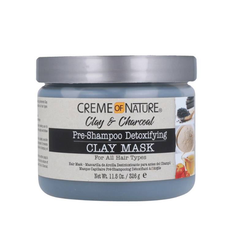 crème de la nature Argile & Charbon Masque à l'argile détoxifiant pré-shampoing