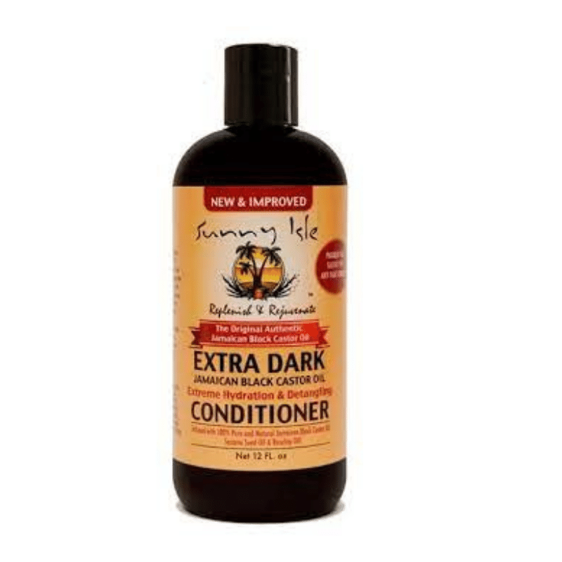 SUNNY ISLE Après-shampooing hydratant extrême et démêlant à l'huile de ricin noir jamaïcain extra foncé 355 ml