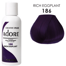 Charger l&#39;image dans la galerie, Adore 186 Rich Eggplant 118 ML Coloration de Cheveux