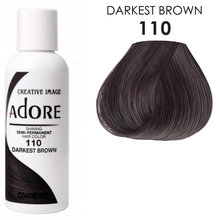 Charger l&#39;image dans la galerie, Adore 110 Darkest brown 118 ML Coloration De cheveux