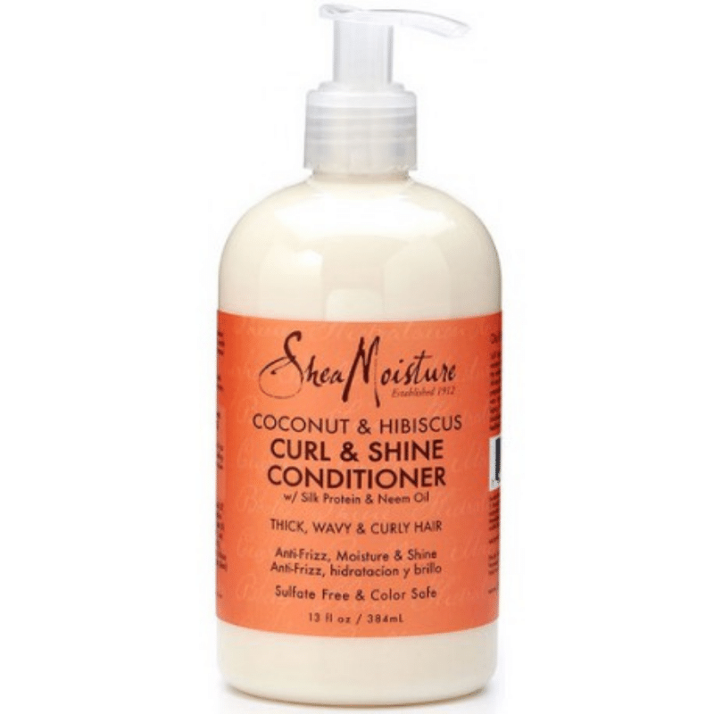 Shea Moisture Noix de coco et hibiscus Curl and Shine Apres- Shampooing