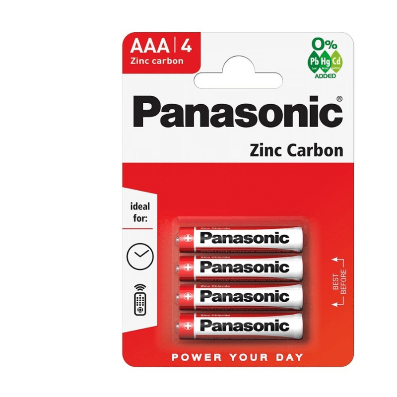 Panassic AAA X 4 Zinc Carbon