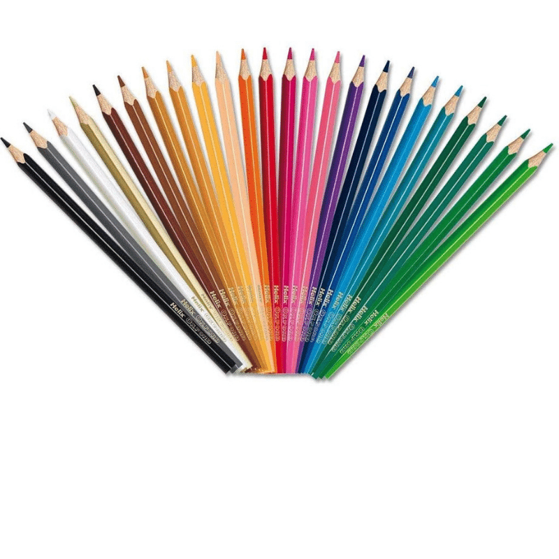 Helix Oxford 24 x Crayons à colorier
