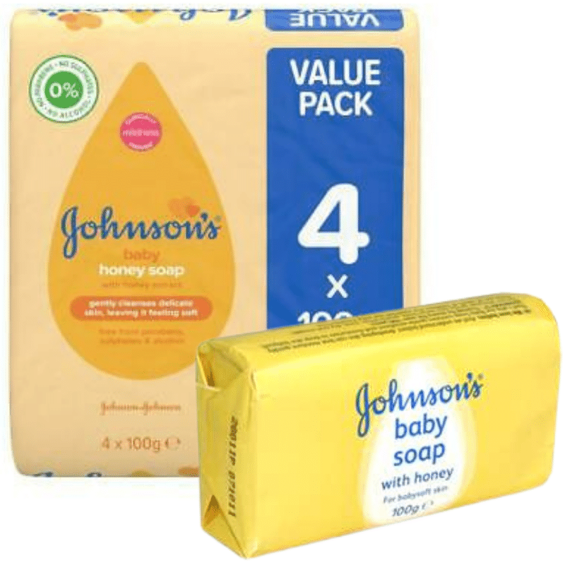 Johnsons Baby Savon au miel 4 X 100 G