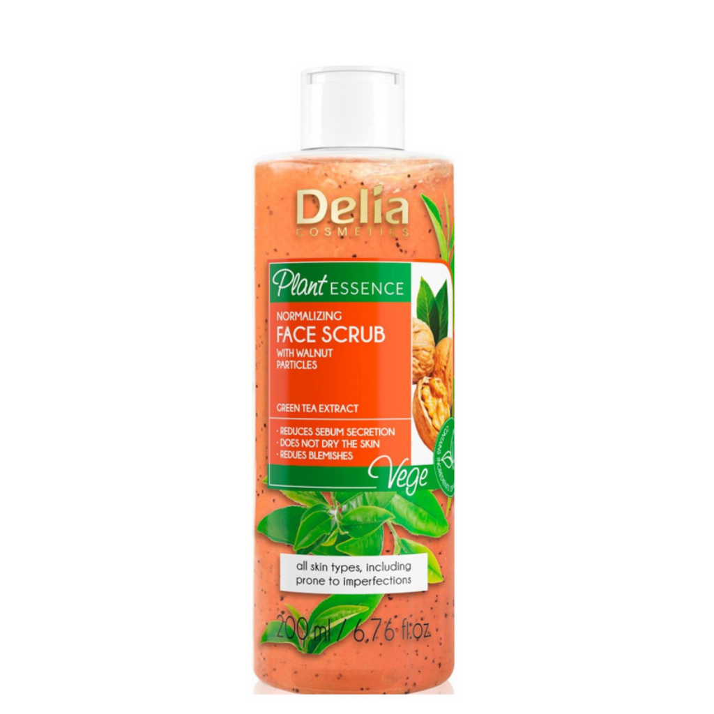 Delia Plant Essence Normalizing Face Scrub With Walnut Particles 200 Ml