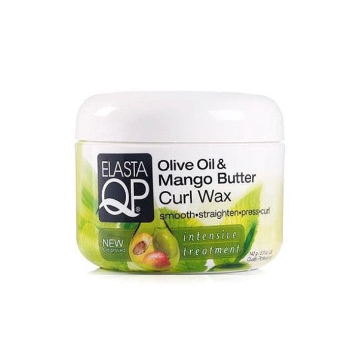 Elasta QP olive oil & mango butter curl wax (cire a bouclés au beurre de mangue 142g )
