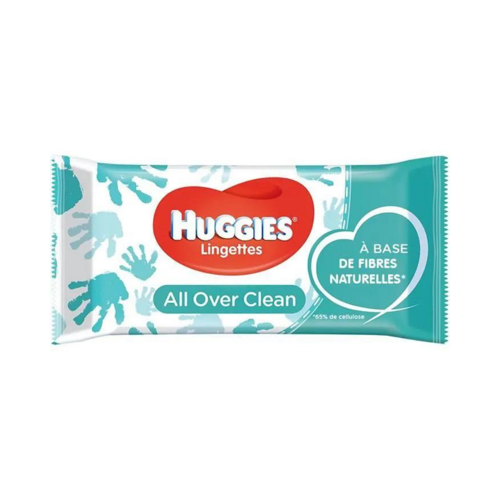 Huggies Lingette nettoyante mains, visage et fesses 56 feuilles